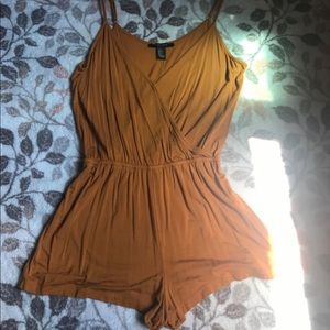 Forever 21 Yellow Mustard Golden Romper
